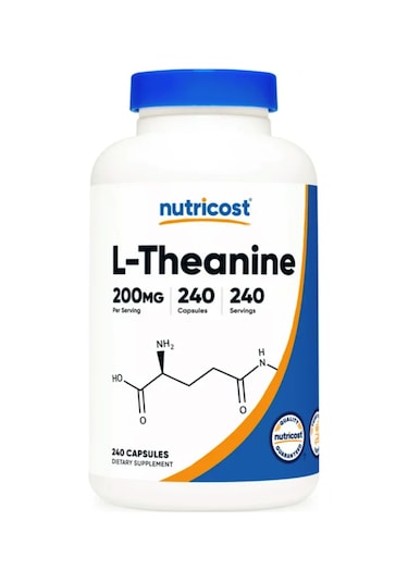 Nutricost L-theanine 200 Mg 240 Capsules.usa.43. Aromasız