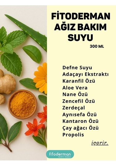 Fitoderman Lauradenti Ağız Bakım Suyu 300 ML