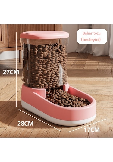 Pet Su Sebili Kedi Otomatik Çiftçi-pembe