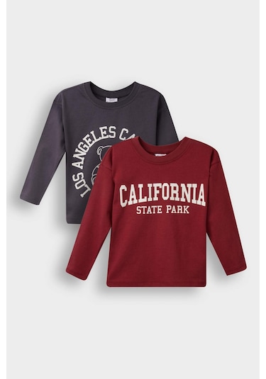 Defacto Erkek Bebek Bisiklet Yaka Baskılı 2li Uzun Kollu Tişört F3401a525auar1 Antrasit Defacto Erkek Bebek Bisiklet Yaka Baskılı 2li Uzun Kollu Tişört F3401a525auar1 Antrasit