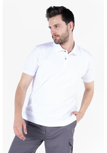 Polo Yaka T-shirt Beyaz