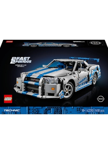 Lego 42210 Technic Fast and Furious Nissan Skyline GT-R (R34) Araba