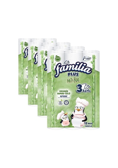 Familia Plus Natural Havlu Kağıt 12'lı 4 Paketi