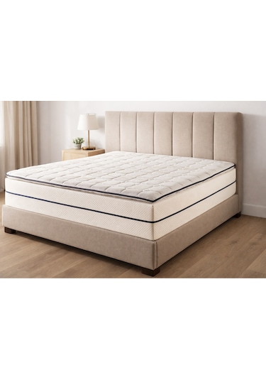 Cotton 5cm Sünger Şilte 140x190 Ped Yatak Şiltesi Pedi Topper Katlanabilir Katlanır