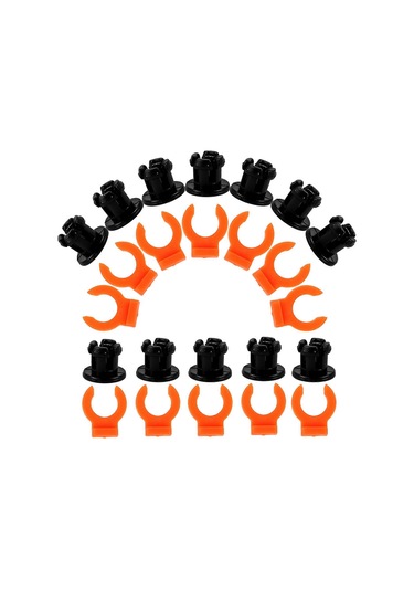 Yuvarlak Boru Kelepçesi 3d Yazıcı Aksesuarları Klips Şekli Boru Sabitleme Okul Kullanımı Plastik 30 Adet