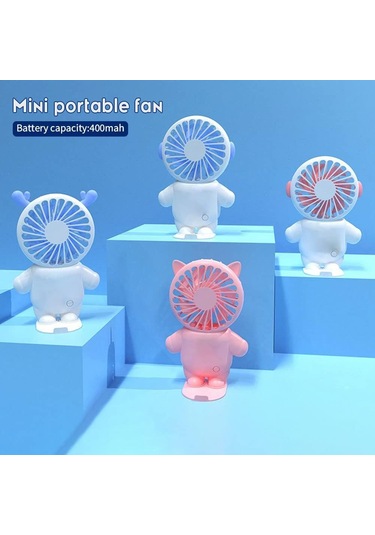 Usb Şarj Edilebilir Mini Fan 3 Hızlı El Fan Desktop Usb Sessiz Elektrik Fan Dış Mekan Fanları İçin Usb Şarj Kablosu Onecolor