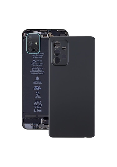 Samsung Uyumlu A72  Arka Pil Batarya Kapağı Sm-a725f - Siyah