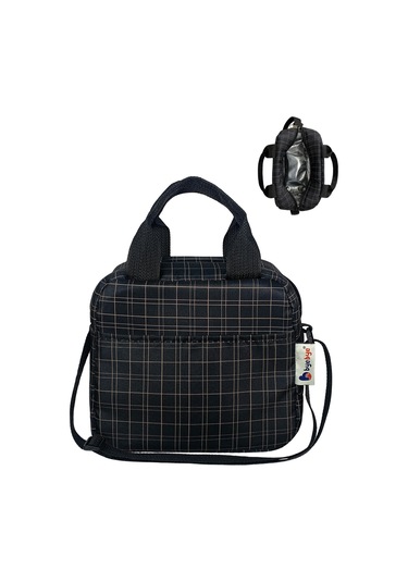 Stylo Bye Bye Lunch Omuz Askılı Beslenme Çantası Ve Termos Yemek Taşıma Çantası Siyah Siyah