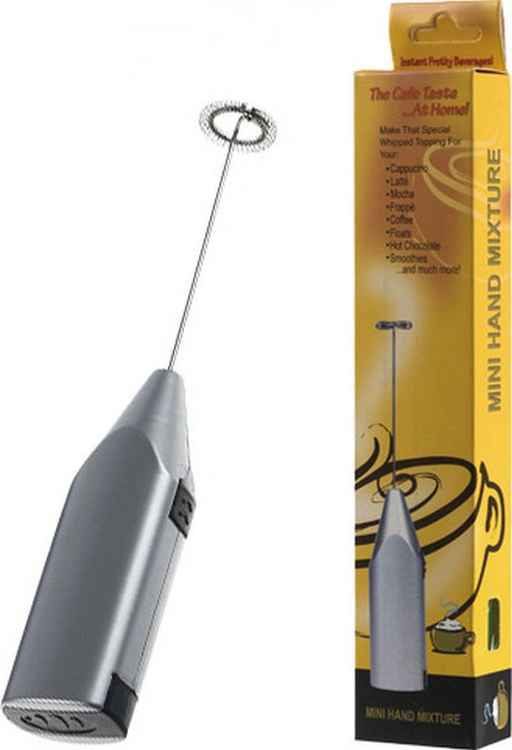 Hombey Gümüş Elektrikli Süt Köpürtücü - Kahve, Latte, Çay Ve Yumurta Çırpıcı - Ev Ve Restoran Kullanıma Uygun Gümüş