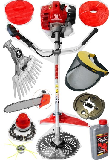 Swazer S10 Süper Set Yan Tipi Tırpan + 2T Yağ + Canavar Başlık +