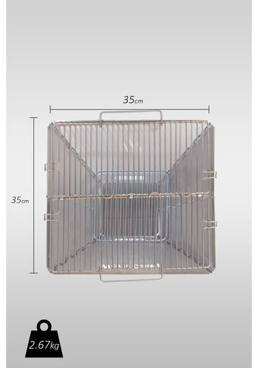 Krom Katlanır Mangal