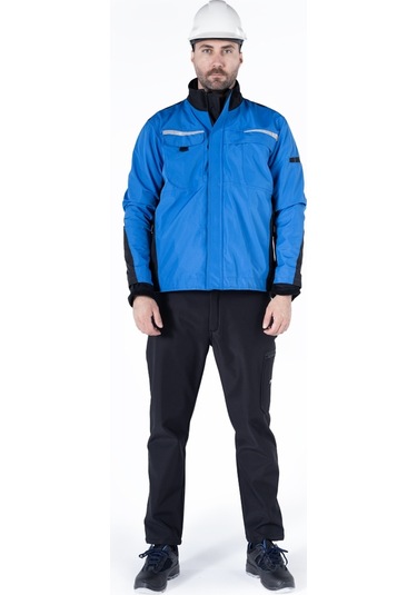 3'ü Bir Arada Mont Saks Mavi - Siyah