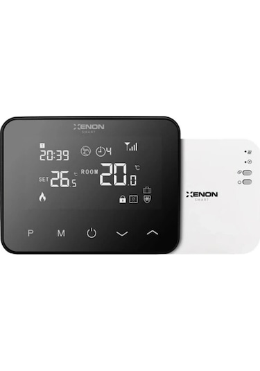 Xenon Smart Akıllı Wi-fi Termostat Bluetooth Kombi Modülü Mobil Kontrol Siyah
