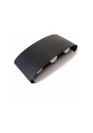 Alüminyum Kasa Çift Yönlü Led Aplik 6w Amber Siyah