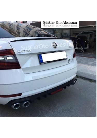 Skoda Octavia Bagaj Üstü Spoiler Bagaj Çıtası Piano Black