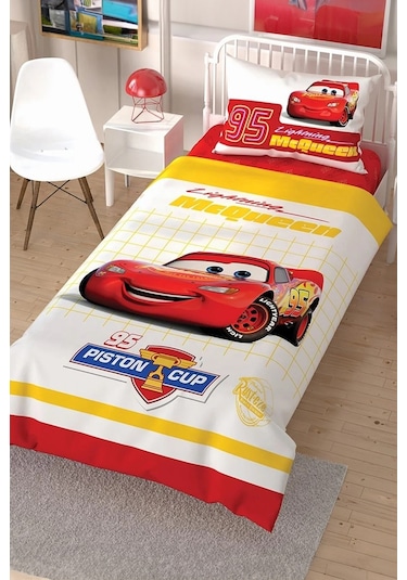 Taç Lisanslı Cars Tek Kişilik Nevresim Takımı