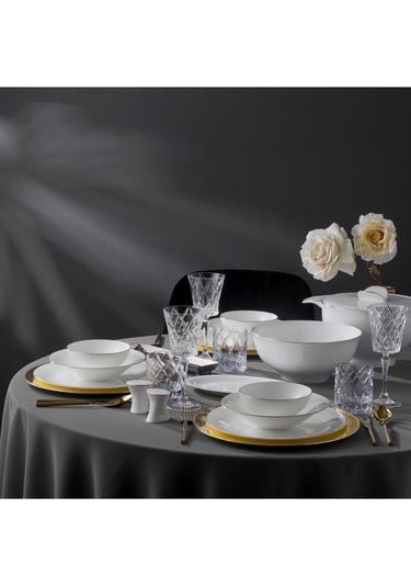 Jumbo Golda 61 Parça 12 Kişilik Yemek Takımı Outlet