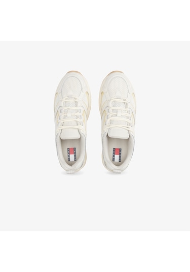Tommy Hilfiger Fine Cleat Archive Runner Kadın Beyaz Spor Ayakkabı En0en02810 Beyaz