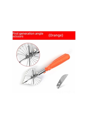 Geeksen Ahşap İşleri Ve Dıy İçin Çok Amaçlı Açı Kesici 45 -90 , U-şekilli Kenar Kapatıcı, Katlama Ve Düzeltme Aracı - 2. Nesil Kırmızı-siyah