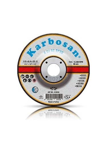 Karbosan 115 X 6.4 Metal Taşlama Taşı 10 Adet