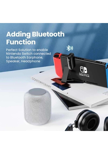 Ugreen Nintendo Switch İçin Bluetooth 5.0 Verici Ses Adaptörü Siyah