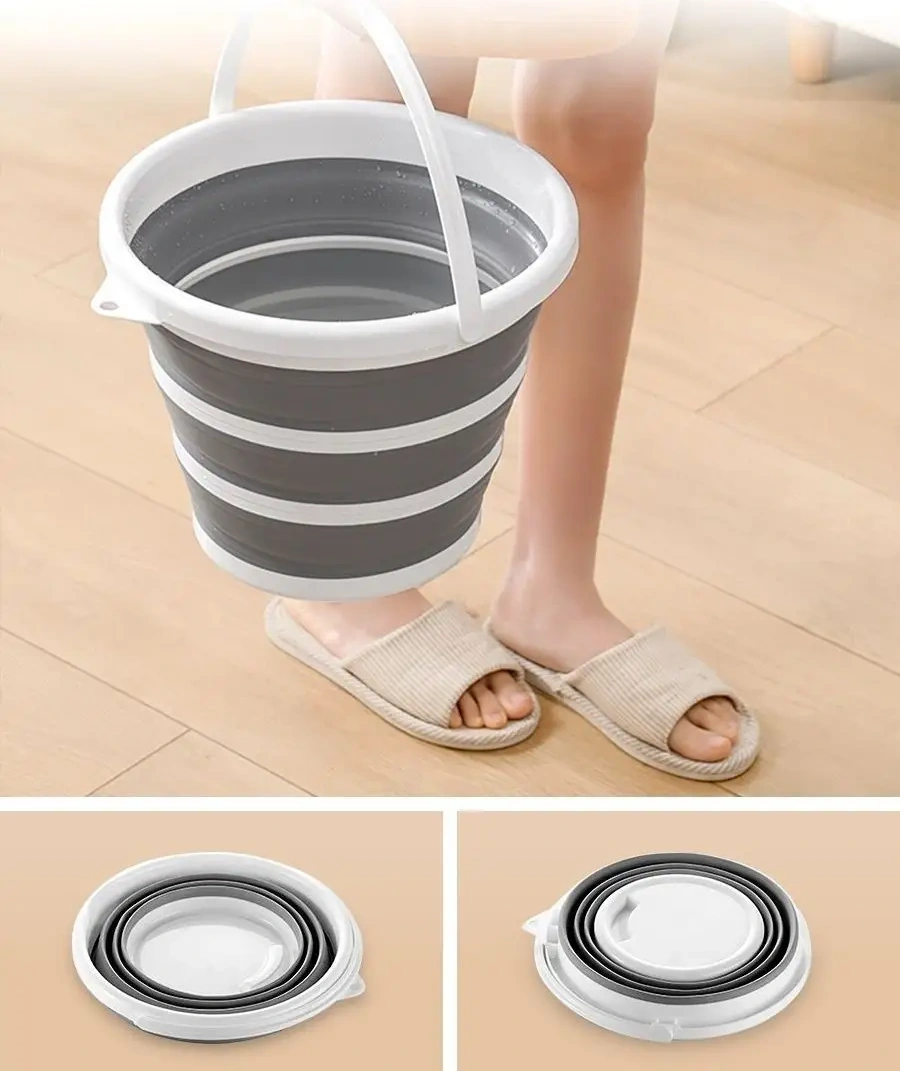 Messor 10 Litrelik Katlanabilir Kovası Ev Kullanımı İçin 55165947 Beyaz