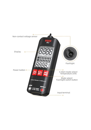 Bside A1 Mini Multimetre Kılıflı
