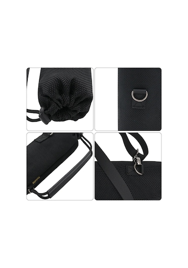 Jbl Flıp 7 İçin Taşınabilir Hoparlör Çantası Flıp 7 Gen Ses Geçirgen Çanta Açık Black With Strap