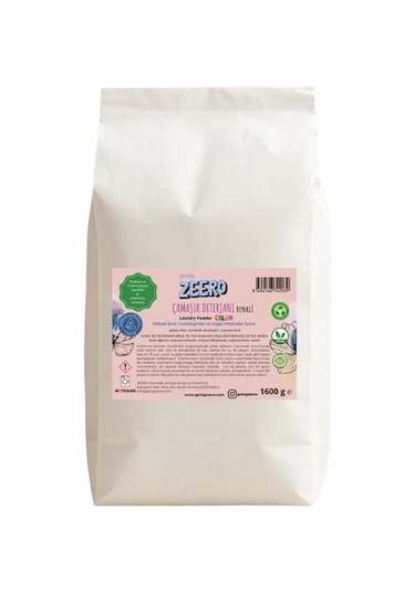 Zeero Renkliler İçin Toz Çamaşır Deterjanı 1600 Gr