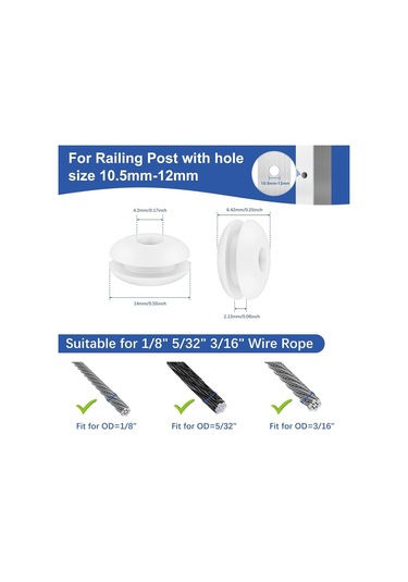 Suntek Kapalı Ticari Kablo Korkulukları Için 50 Adet Kablo