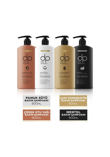 Dp Daily Perfection Şampuan Seti 800 ML x  4 Adet