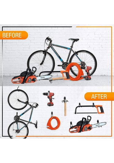 Symbee "dayanıklı Çelik Askı Kancası - Bisiklet, Bahçe Aletleri Ve Daha Fazlası İçin Mükemmel Depolama Çözümü" Turuncu