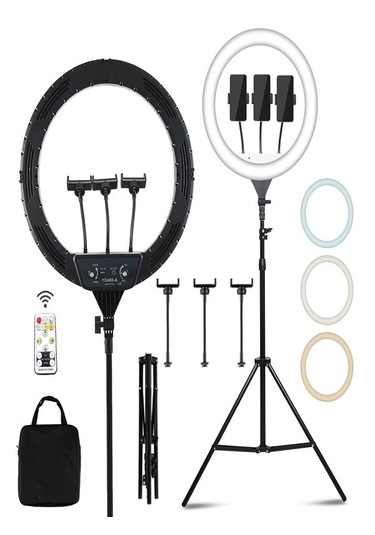 Lcd 6000k Çantalı 360 Dönen 56cm Stüdyo Güzellik Salonu Fotoğraf