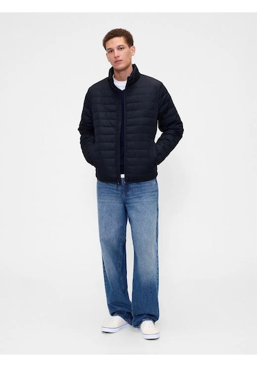 Gap 790583001 V-frch Logo Ltwt Puffer Jkt Erkek Mont Lacivert