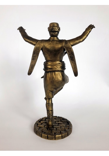 Harmandalı Oynayan Zeybek & Gelin Temalı Biblo Takımı