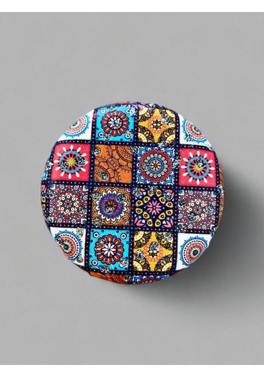Işıltılı Karışık Desenli Çift Taraflı Yuvarlak Cep Çanta Makyaj Aynası 7cm Çap Kod:15 Çok Renkli