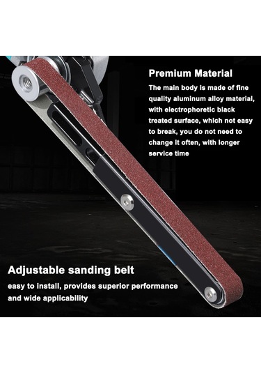 Symbee "100-125 Tip Taşlama Makinesi İçin Çift Rulmanlı Ayarlanabilir Bant Zımpara Adaptörü"