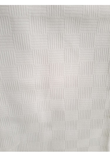 Otel Pikesi Tek Kişilik Dama Desen Beyaz 160x230 Cm 4'lü