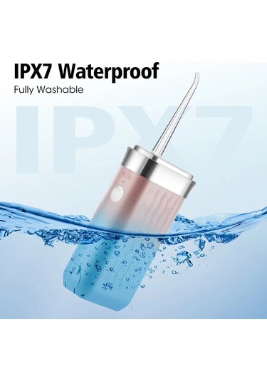 Oral Irrigator Diş Duşu Çekme Taşınabilir Diş Su Jeti Su Geçirmez Su Toplama Pink