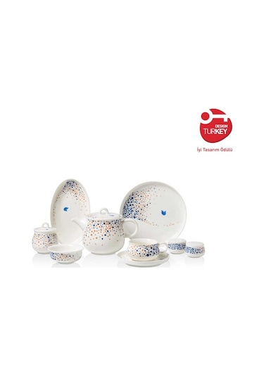 Korkmaz A8721 Aşiyan Coll. 30 P Kahvaltı Takımı Çok Renkli