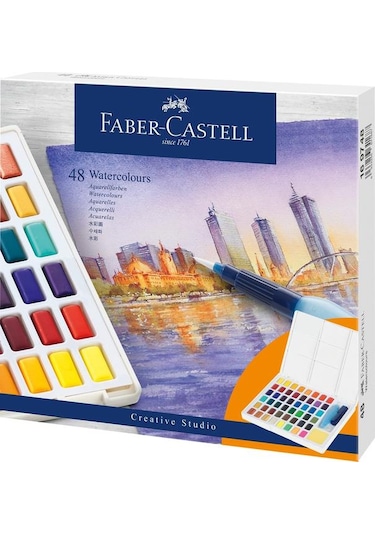Faber Castell 48 Renk Sulu Boya Seti Creative 48 Watercolors