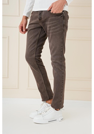 Denim Pnt 126 Moka Jean Pantolon Kahverengi