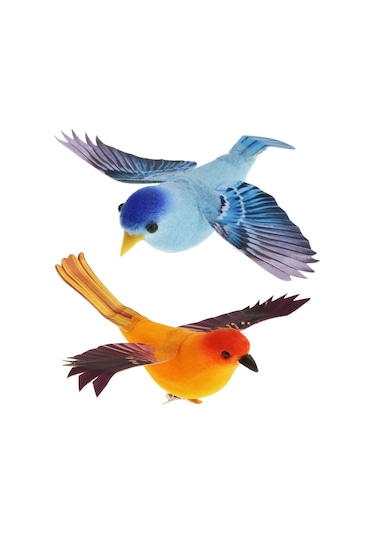 Suntek Yayılan Kanatlar Yapay Tüy Köpük Kuş Ev Büyük