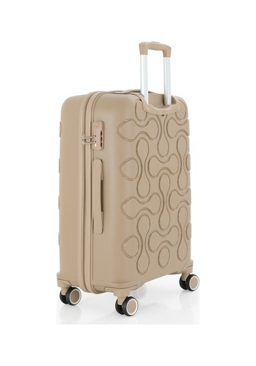 Mçs Polipropilen 3lü Valiz Seti Büyük & Kabin & Makyaj V376 S23sy1000053-set 00026 Şampanya