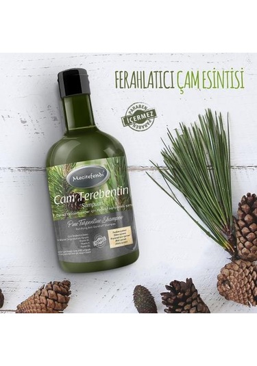 Mecitefendi Çam Terebentin Cansız Dökülen Saçlar için Şampuan 400 ML