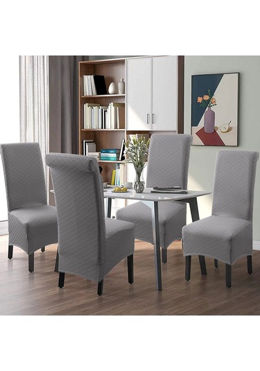 Geekyou Kahverengi Yüksek Belli Koltuk Örtüsü - Su Geçirmez, Elastik, Çarpıcı Kare Desenli, Otel Ve Banket İçin Toplu Satış DiğER