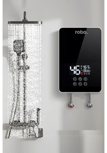 Dijital Akıllı Şofben - Duş Başlığı li