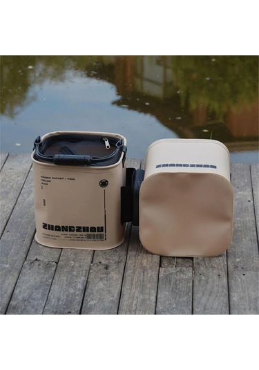 Açık Balıkçılık Kovası Katlanabilir Ve Taşınabilir Net Canlı Çok Renkli