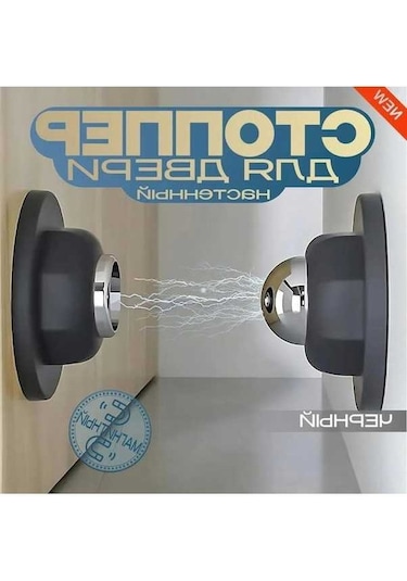 Pazly Manyetik Kapı Durdurucu - Silikon Pedli, Ev Kapıları İçin Güvenli Ve Pratik Çözüm