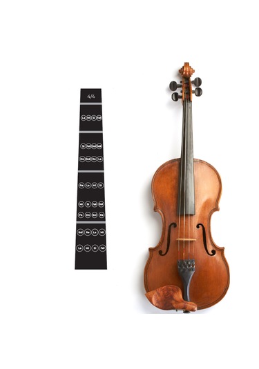 4-4 Kemana Uygun Nota Etiket Sticker Violin